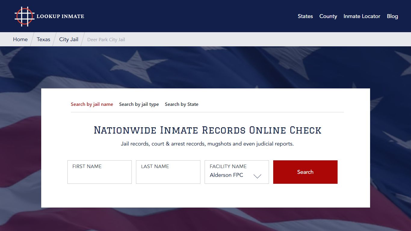 Deer Park City Jail in Texas - Lookup Inmate